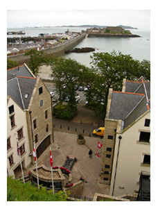 Harbour and Cornet Castle, St. Peter Port, Guernsey